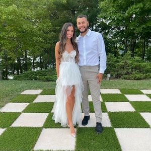 FL&L X REVOLVE Bustier Gown in White